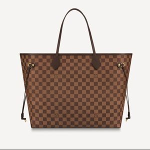 Authentic Louis Vuitton Damier Ebene Neverfull GM Tote